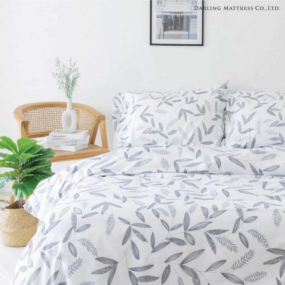 ชุดผ้าปูผ้านวม 3.5 ฟุต DARLING MATTRESS รุ่นลายดอกไม้ ลายลีฟ
